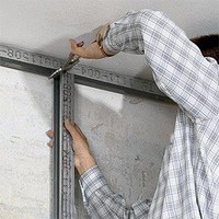 строительство каркаса из металлических профилей для гипсокартона