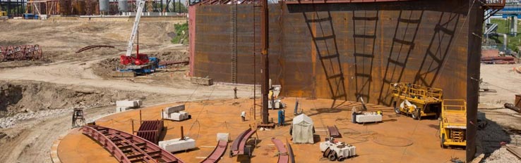 Обеспечение безопасности при строительстве вертикальных стальных резервуаров